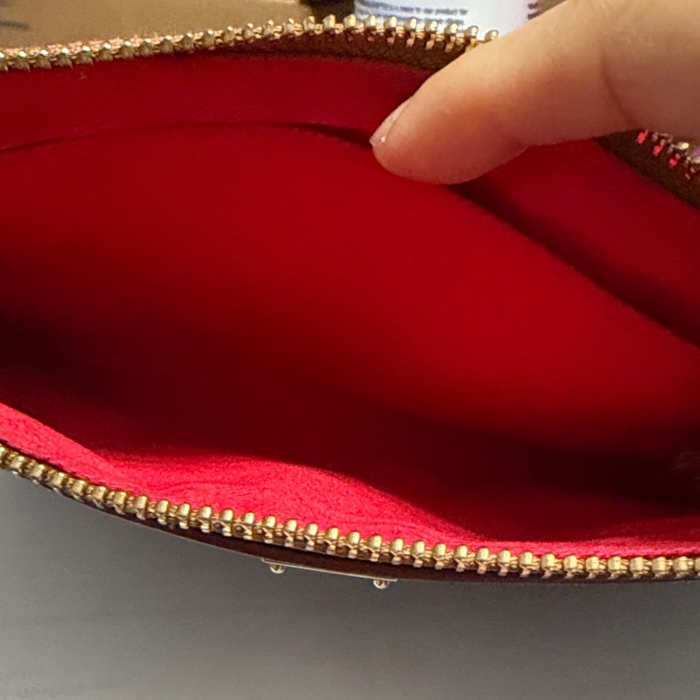 Dooney & Bourke Blue and Red Wristlet - Picture 4 of 5